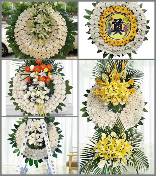 山东青岛平度市同和街道振华里村花圈速递